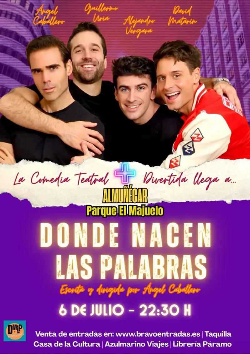 Cartel obra Donde nacen las palabras